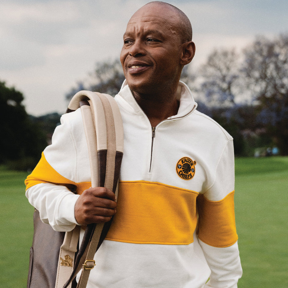 Kaizer Chiefs Hoop Quarter Zip Sweat-Cloud Dancer