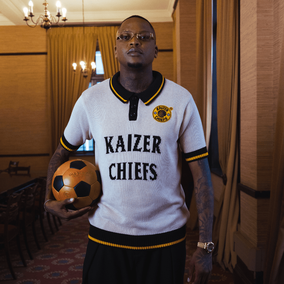 Kaizer Chiefs SS Knitted Jersey-Ivory
