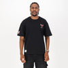 NBA Chicago Bulls Boxy Tee-Black