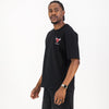 NBA Chicago Bulls Boxy Tee-Black