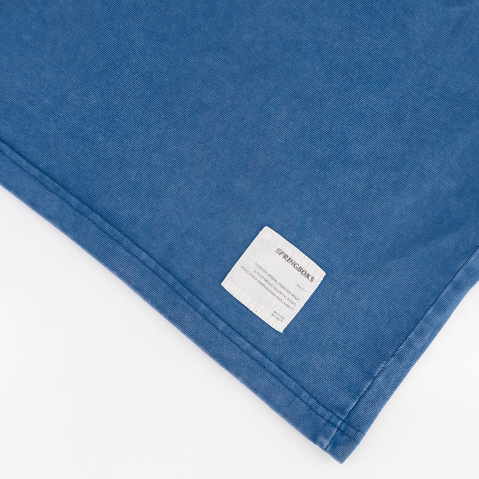 Springboks Four Wins Acid Wash Boxy Crew Tee-Skyway