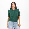 Springboks Knitted SS Ladies Polo-OS Green