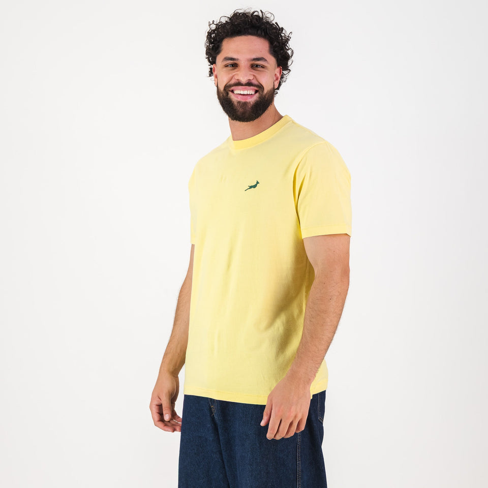 Springboks SML Bok HS Regular Crew Tee - Sunshine