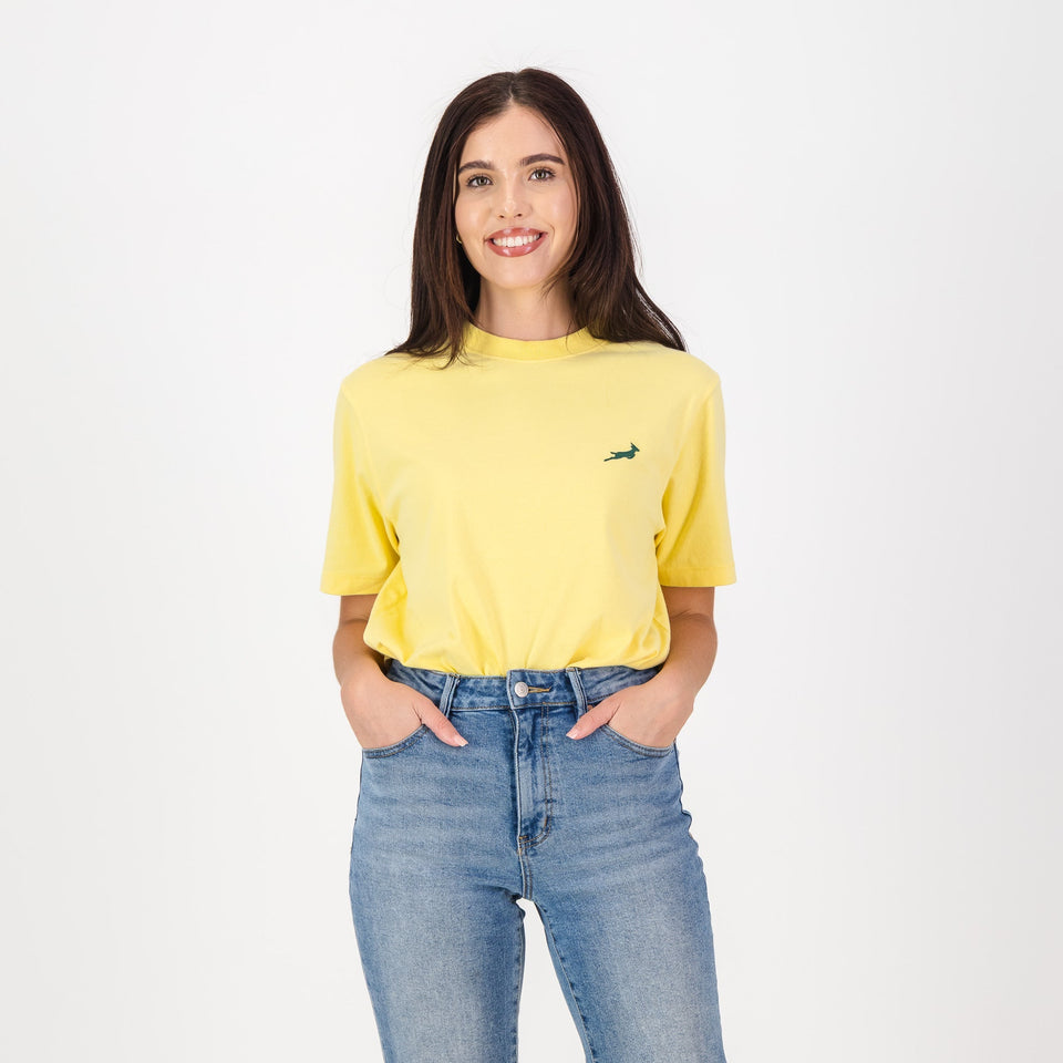 Springboks SML Bok HS Regular Crew Tee - Sunshine