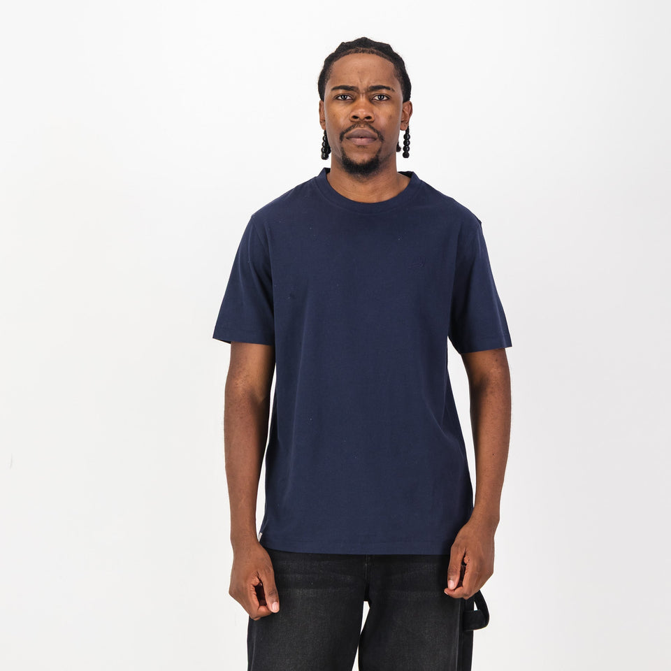 Springboks Tonal SML EMB Bok Crew Tee-Navy