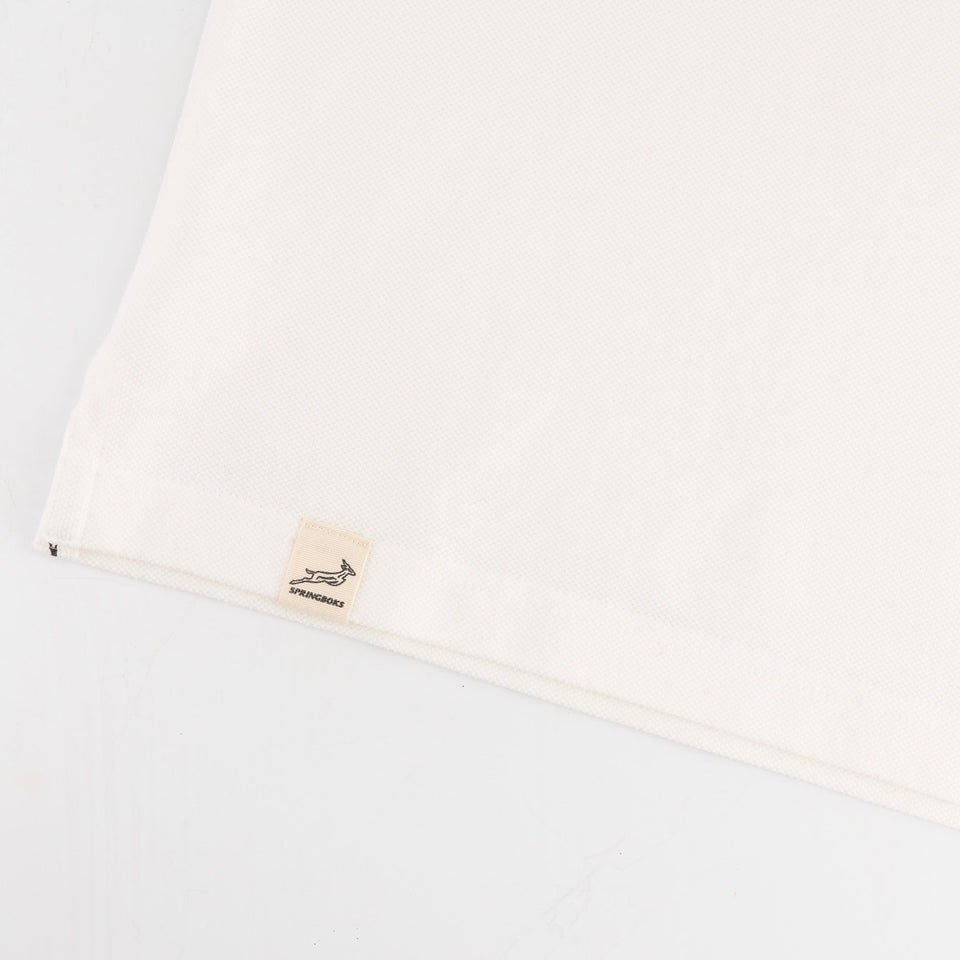 Springboks Winter Pop Badge Boxy Crew Tee-White