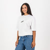 Springboks Winter Pop Badge Boxy Crew Tee-White
